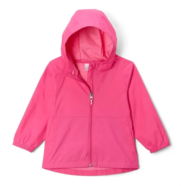 Stylish Pink Hooded Windbreaker Jacket for Kids