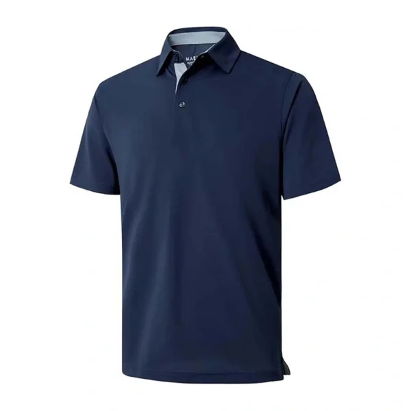 Premium Navy Blue Polo T-Shirt for Men – Classic Fit & Breathable Fabric