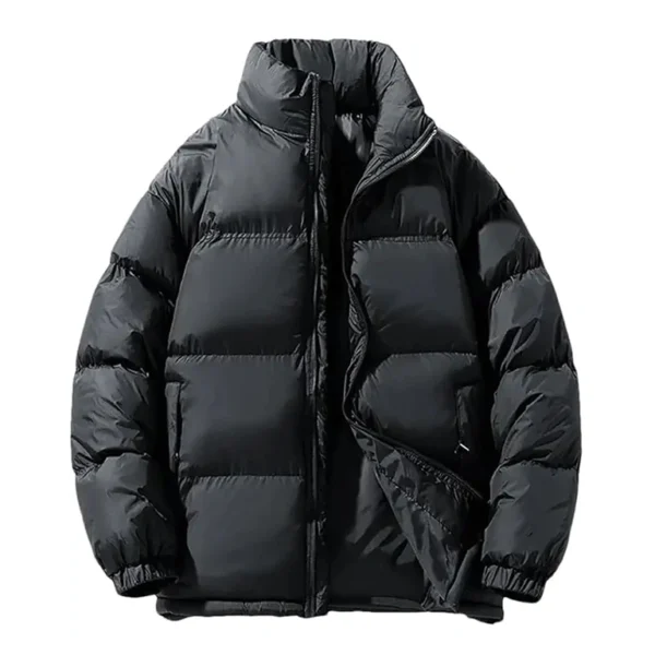 Men’s Black Puffer Jacket – Warm, Lightweight & Water-Resistant Winter Wear