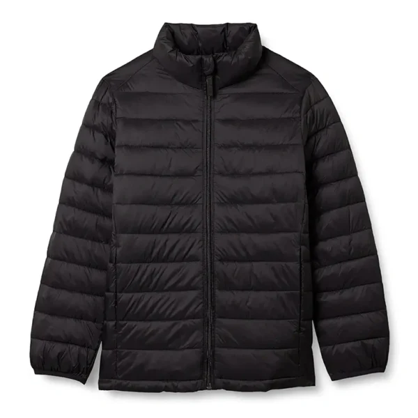 Men’s Lightweight Black Puffer Jacket – Warm, Windproof & Travel-Friendly Winter Wear