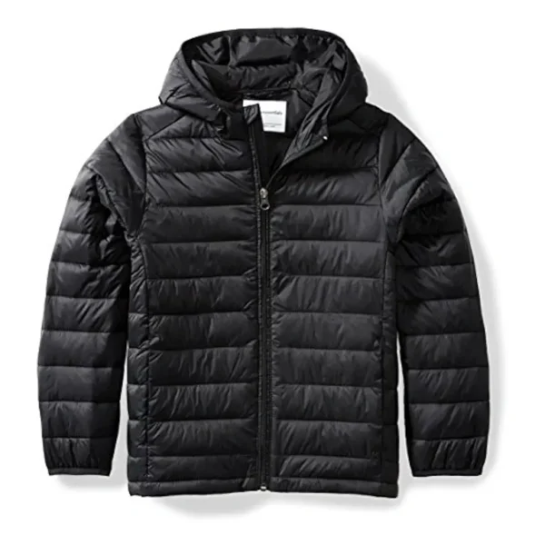 Men’s Lightweight Hooded Puffer Jacket – Windproof & Warm Winter Wear