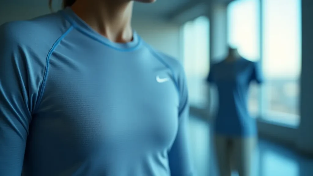 Close-up of eyelet Dri Fit fabric showing mesh texture and ventilation holes.