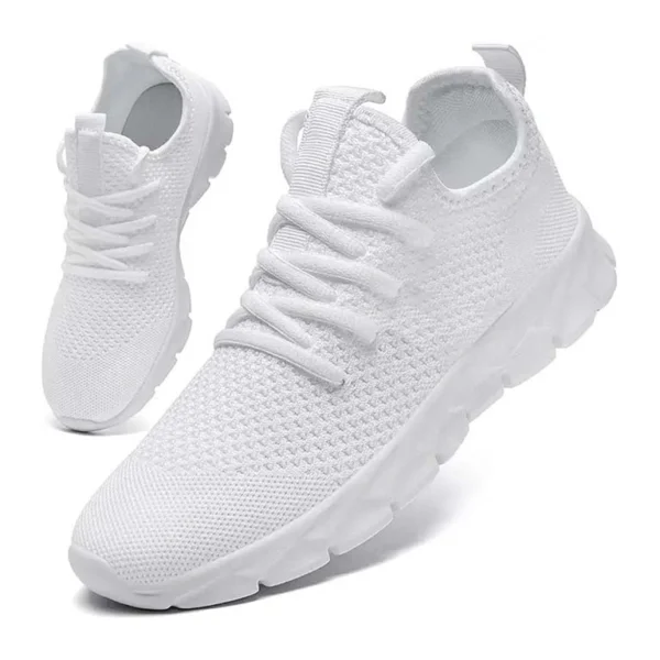 breathable white mesh joggers