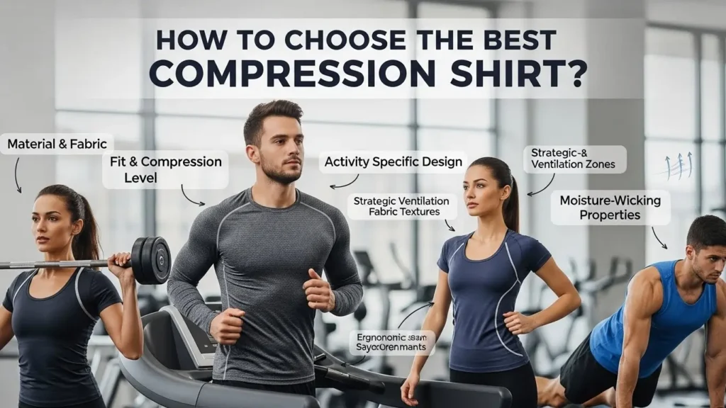 Best compression shirt for gym and workout performance.