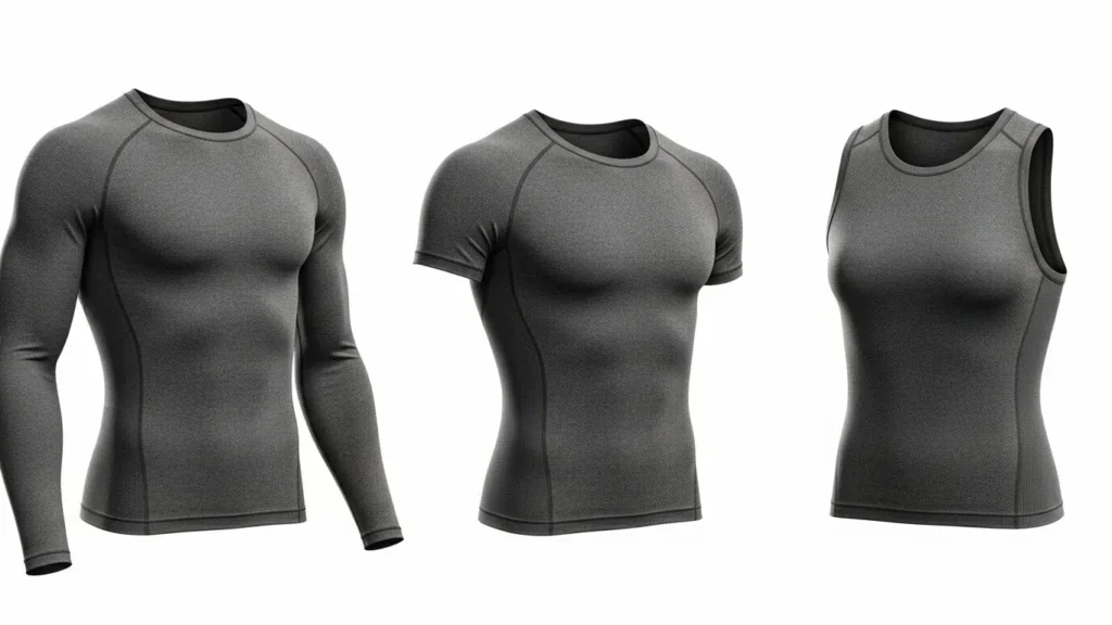 Men’s compression shirts for gym and workout